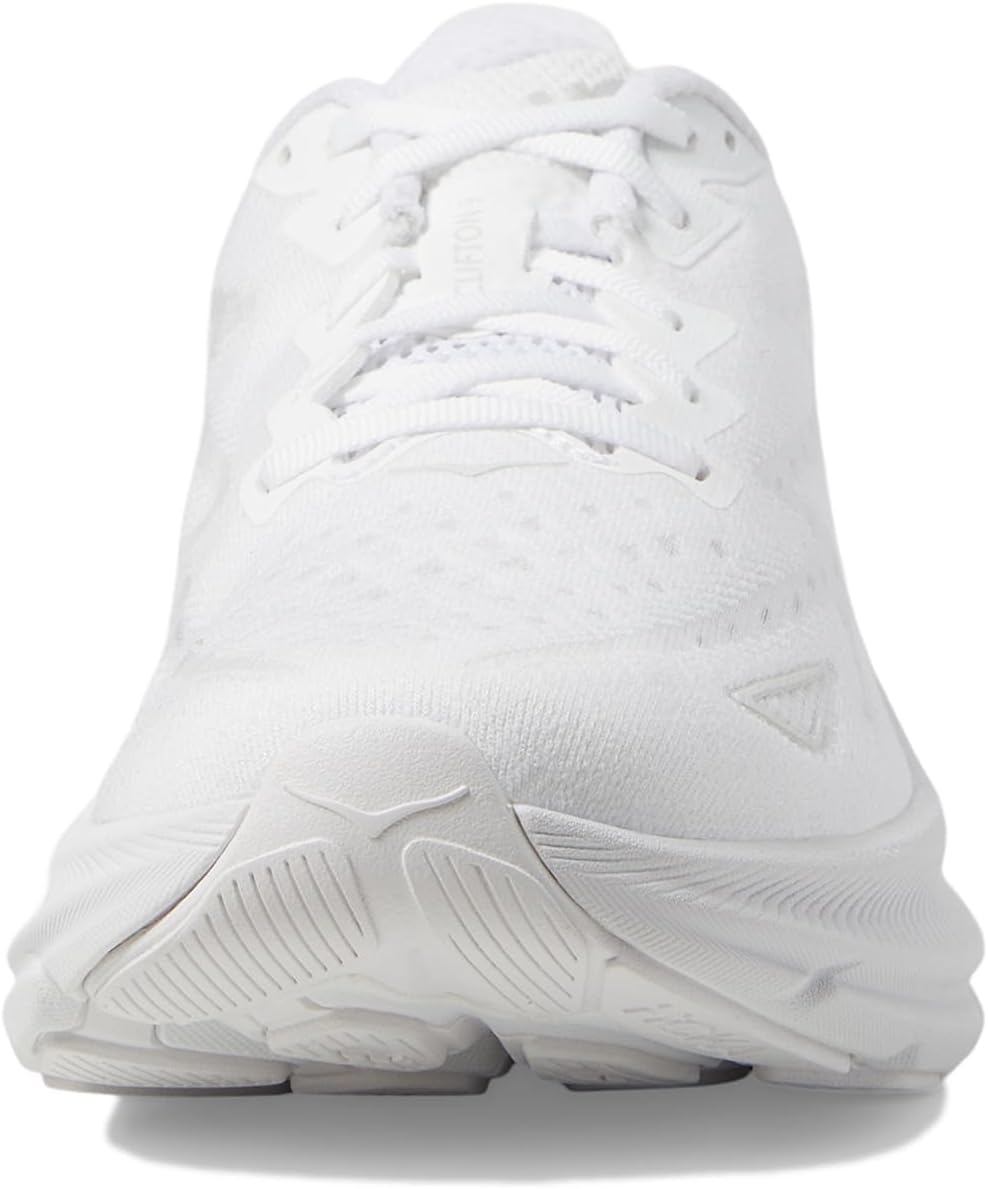Hoka Women's Clifton 9 Sneaker, White/White, 6 Wide