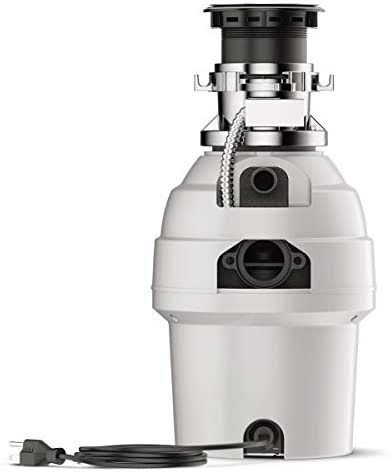 Waste King L-5000TC Batch Feed Garbage Disposal with Power Cord, 3/4 HP, Plus Installation Tool