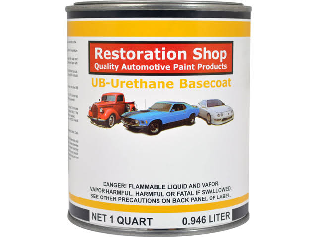 Jet Black 1 Quart Urethane Basecoat Car Auto Body Paint