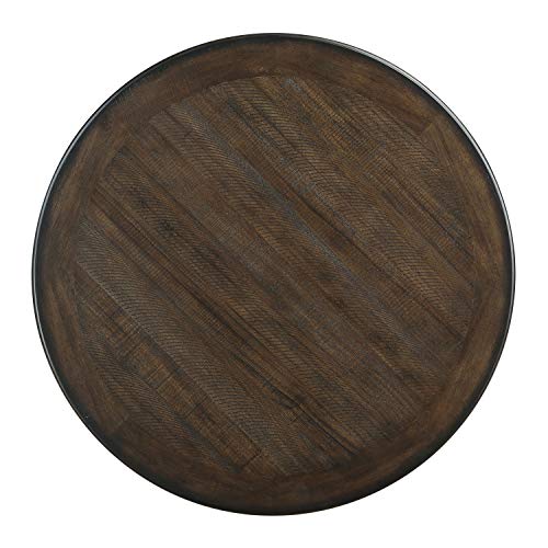 Lexicon Casey Counter Height Round Dining Table, Brown/Antique White