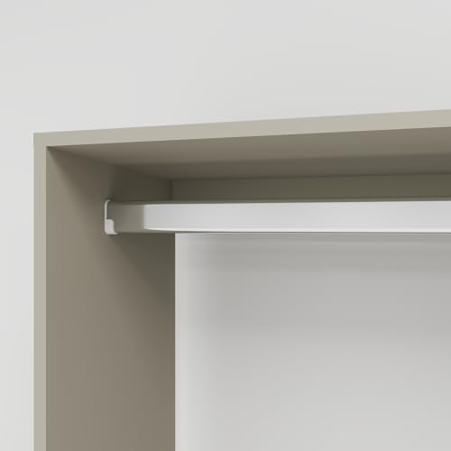 Wooden Closet System Wardrobe: Walk-in Closet Systems Wall Mount Closet with 4 Drawers and Shelves Clothes Storage Closet with 2 Hanging Rods 63"W x 15.7"D x 70.8"H