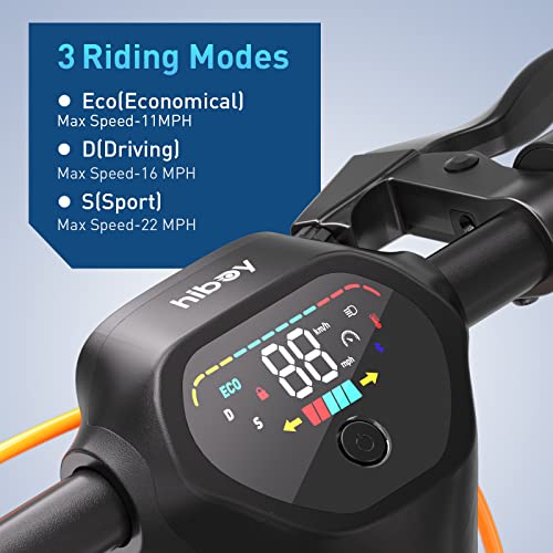 Hiboy MAX Pro Electric Scooter, 46.6 Mi Long Range, 22 MPH Power by 650W MAX Motor, 11'' Pneumatic Tires, Split Hub Design, Dual Suspension, 265lbs MAX Load, Commuting Electric Scooter for Adults