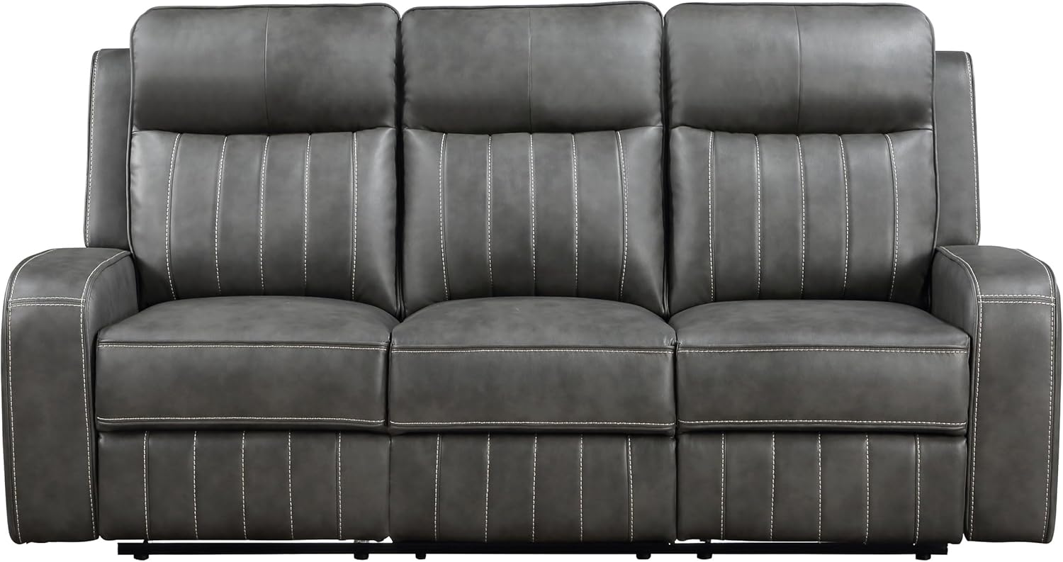 Coaster Home Furnishings Raelynn 3-Piece Upholstered Motion Reclining Sofa Set Grey