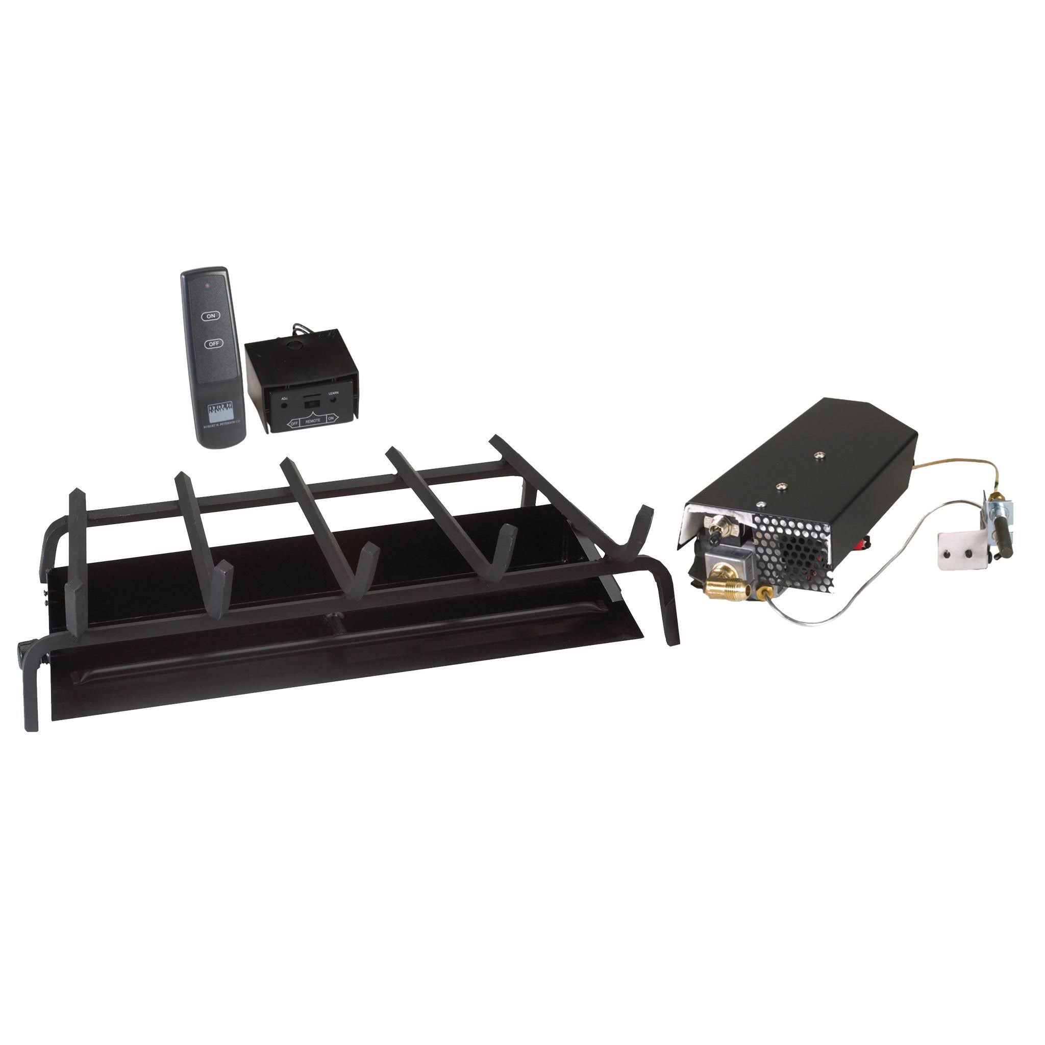 Real Fyre Vented G45 Fireplace Burner - 36x22 Propane Standing Pilot with Manual Safety Valve
