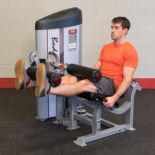 Body-Solid Pro Clubline Series II Leg Extension & Leg Curl Machine with Single Weight Stack for Home and Commercial Gym