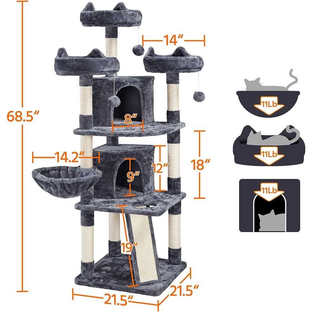 Yaheetech Multi-Level Cat Tree - Pet Supplies online store