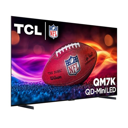 TCL 55-Inch Class QM7K Series QD-Mini LED 4K UHD Google Smart TV Best Premium Mini-LED TV - QLED, 144hz, 240hz Gaming Rate, Anti-Reflective Screen, Bang & Olufsen Audio, Atmos (55QM7K, 2025 Model)