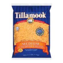 Tillamook Shredded Medium Cheddar Cheese, 5 Pound - 4 per CASE.