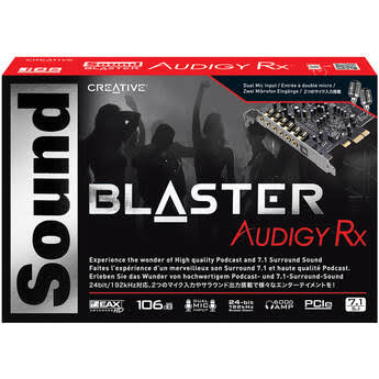 Sound Blaster Audigy RX, PCIe Sound Card For Low Latency Recording