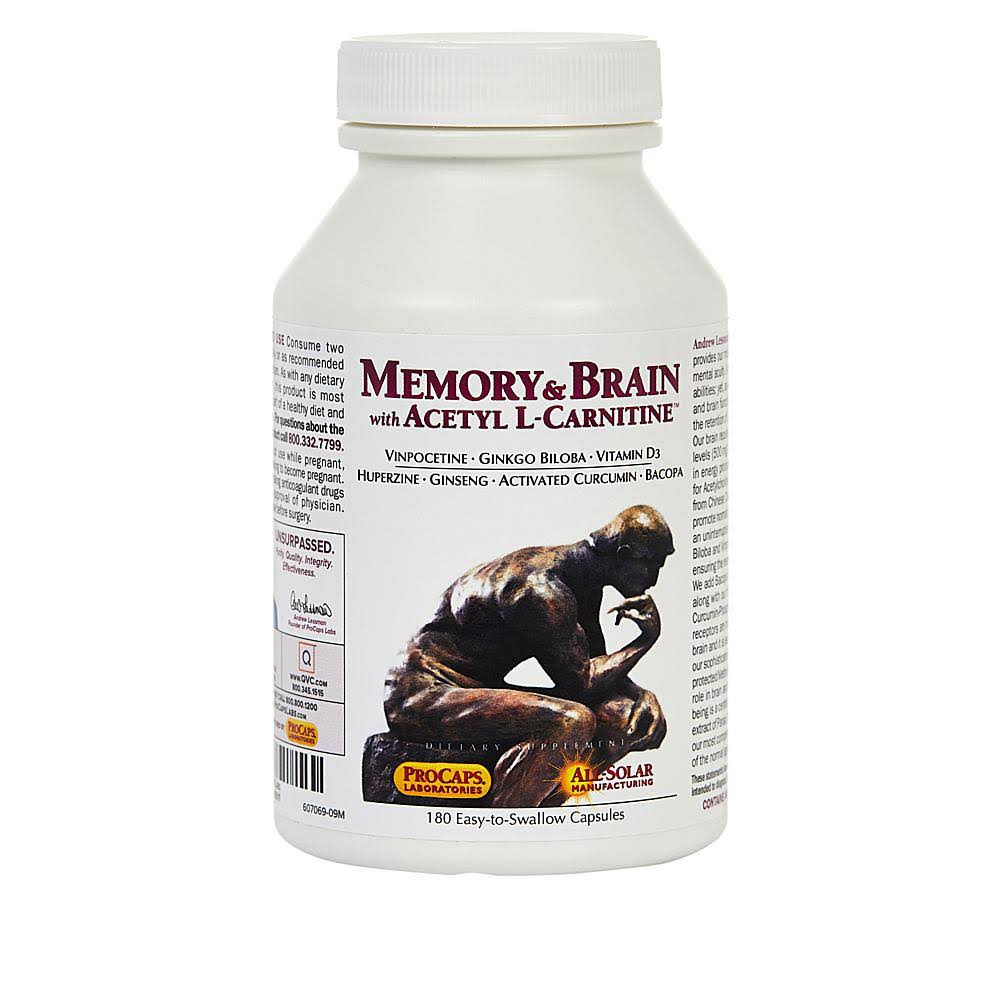 Andrew Lessman Memory u0026 Brain w/ AcetylL-Carnitine 180