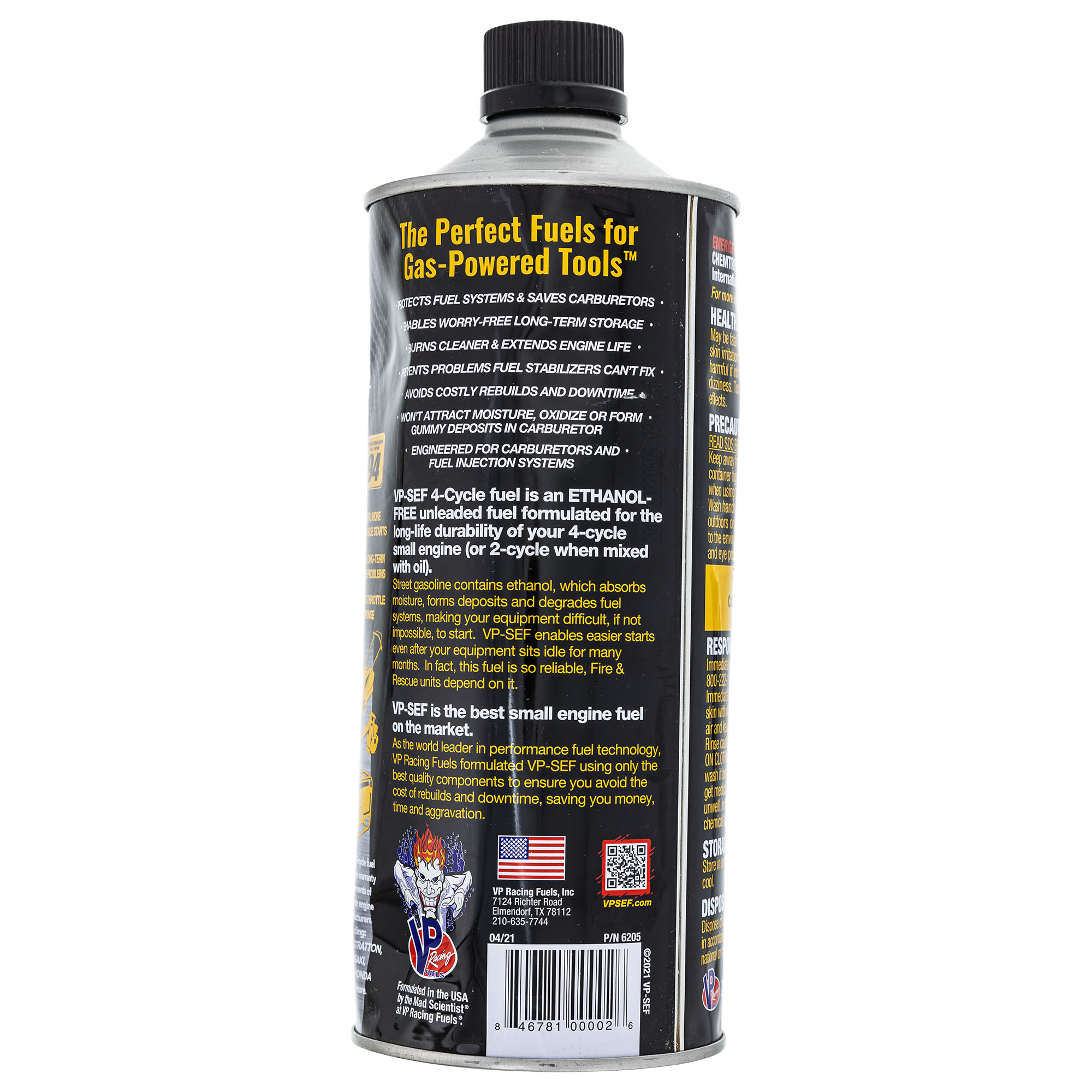 Oregon VP6208 VP 4-Cycle Fuel 1 Quart Unleaded Ethanol-Free Small Engine