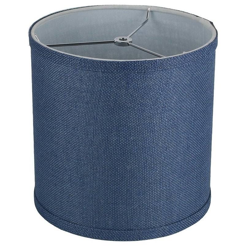 Classic 16x22 Burlap Drum Lamp Shade Urbanest Color: Navy Blue