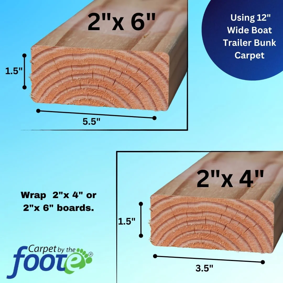 Boat Trailer Bunk Carpet, Trailer Guide Carpet, Marine Carpet, Boat Carpet, Bunk Padding, (Midnight Grey, 20oz 12" (in) Wide x 100' (ft) Long)