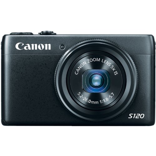 Canon PowerShot S120 Digital Camera w/ 12.1 MP 1/1.7 Inch Sensor & Wi-Fi Enabled Black