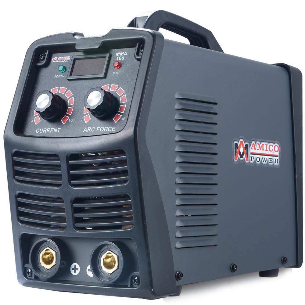Amico Power 160 Amp Stick Arc DC Inverter Welder, 110/230V Dual Voltage Welding
