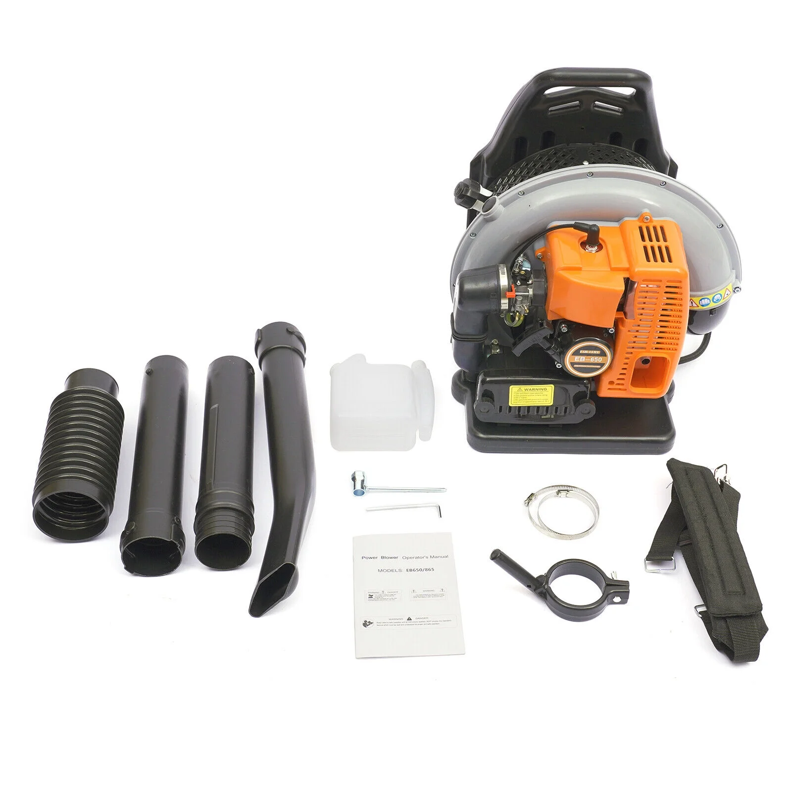 65CC 3.6HP Backpack Leaf Blower,2-Cycle Portable Backpack Blower Gas Powered, 635-CFM, Powerful Clearing Performance & Ergonomic Harness System, Air Blower for Garden Snow Dirt Debris