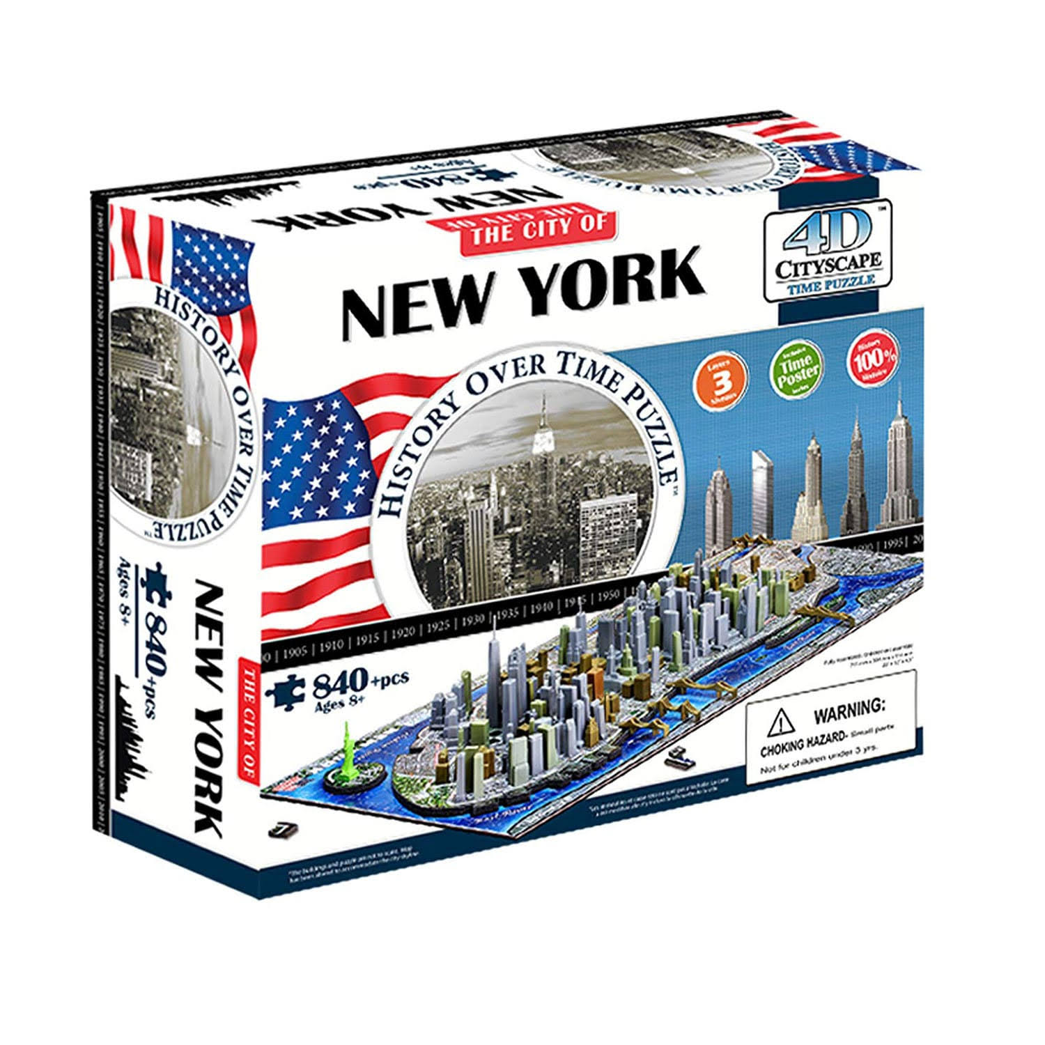 4D Cityscape 40010 New York City Skyline Time Puzzle