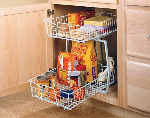 ClosetMaid 3609 2 Tier 14-inch Kitchen Cabinet Organizer, White