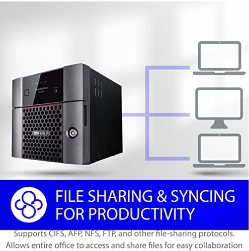 BUFFALO TeraStation 3220DN 2-Bay SMB 4TB (2x2TB) Desktop NAS w/Hard Drives Included Network Attached Storage