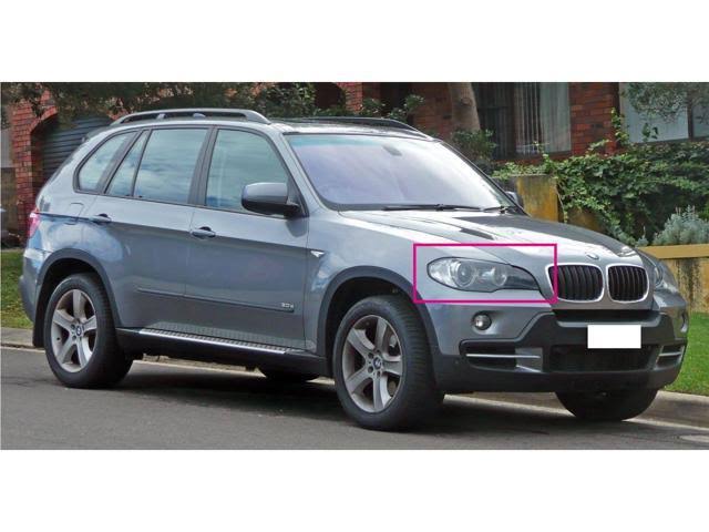 X5 E70 07-10 Pre-Facelift SUV LED 3D U-Bar Halogen Headlight Black for BMW LHD