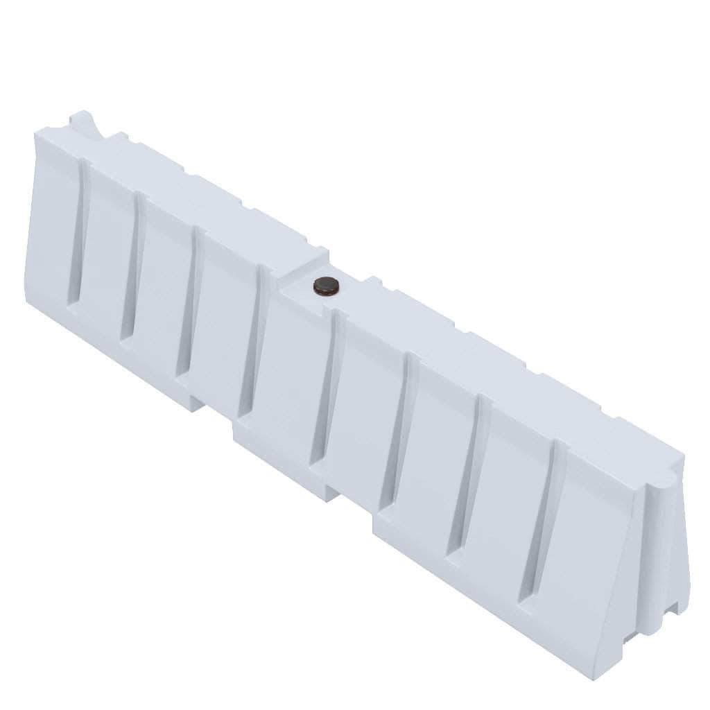 Water/Sand Fillable All Purpose Roadway or Airport Barricade - 24 in. H x 96 in. L x 16 in. W by Crowd Control Warehouse