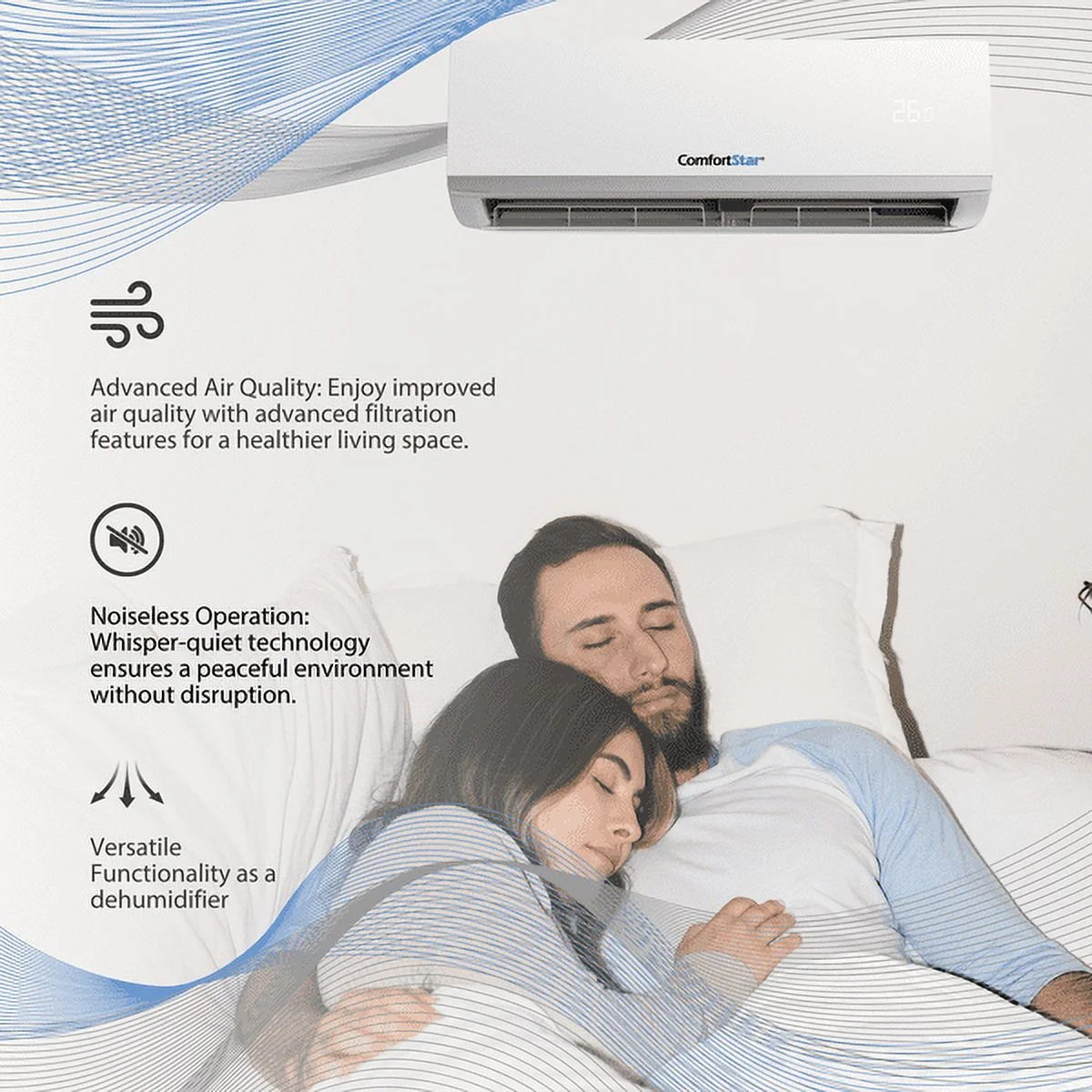 18,000 BTU 22 SEER2 Ductless Mini-Split Inverter+ Air Conditioner Heat Pump System Full Set 220V.