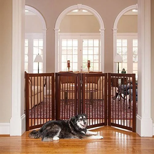 Primetime Petz 360 Configurable Dog Gate with Door Indoor Freestanding Walk Th