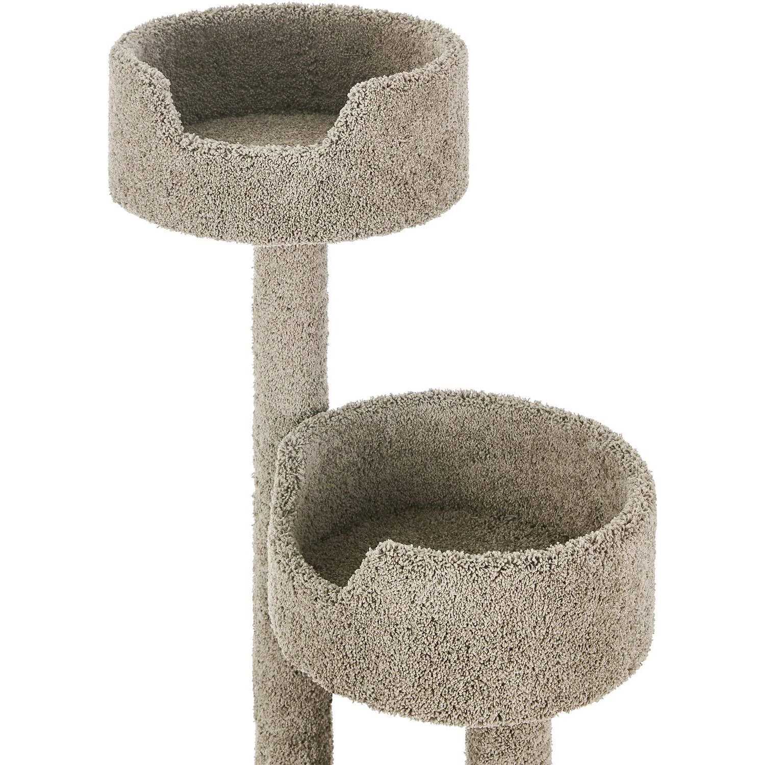 Frisco 65-in Real Carpet Wooden Cat Tree - Pet Supplies online store
