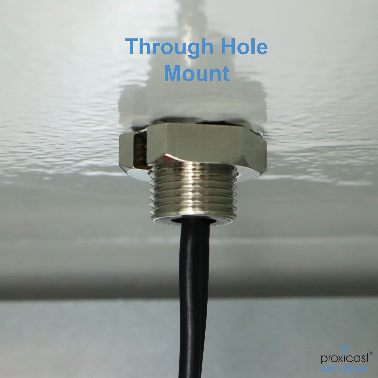 Proxicast Ultra Low Profile MIMO Dual Band WiFi Puck Antenna - 2.4/5.8 GHz 802.11 b/g/n/ac/ax - Through Hole Screw Mount - 3 ft Coax Lead w/RP-SMA Pack of 2