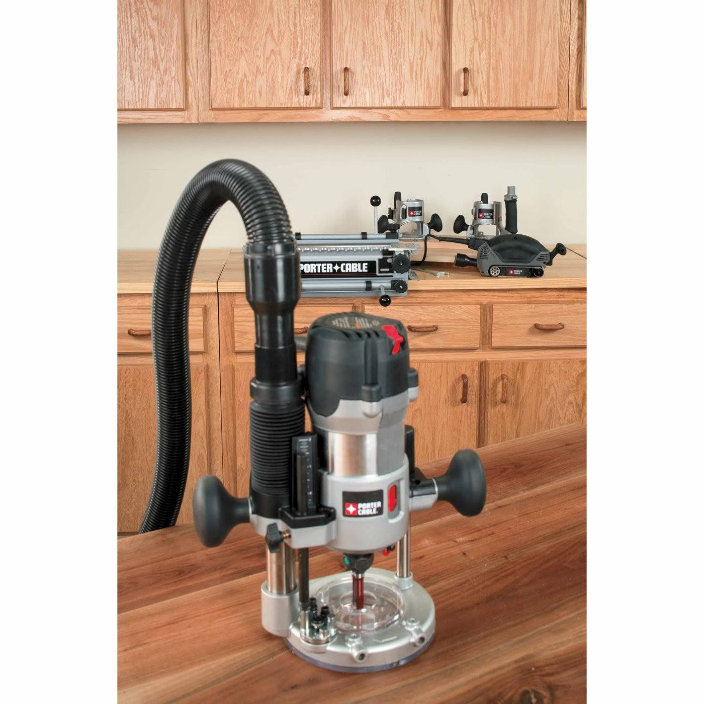 Porter-Cable 893PK Plunge u0026 Fixed Base Router Kit, 2.25 HP
