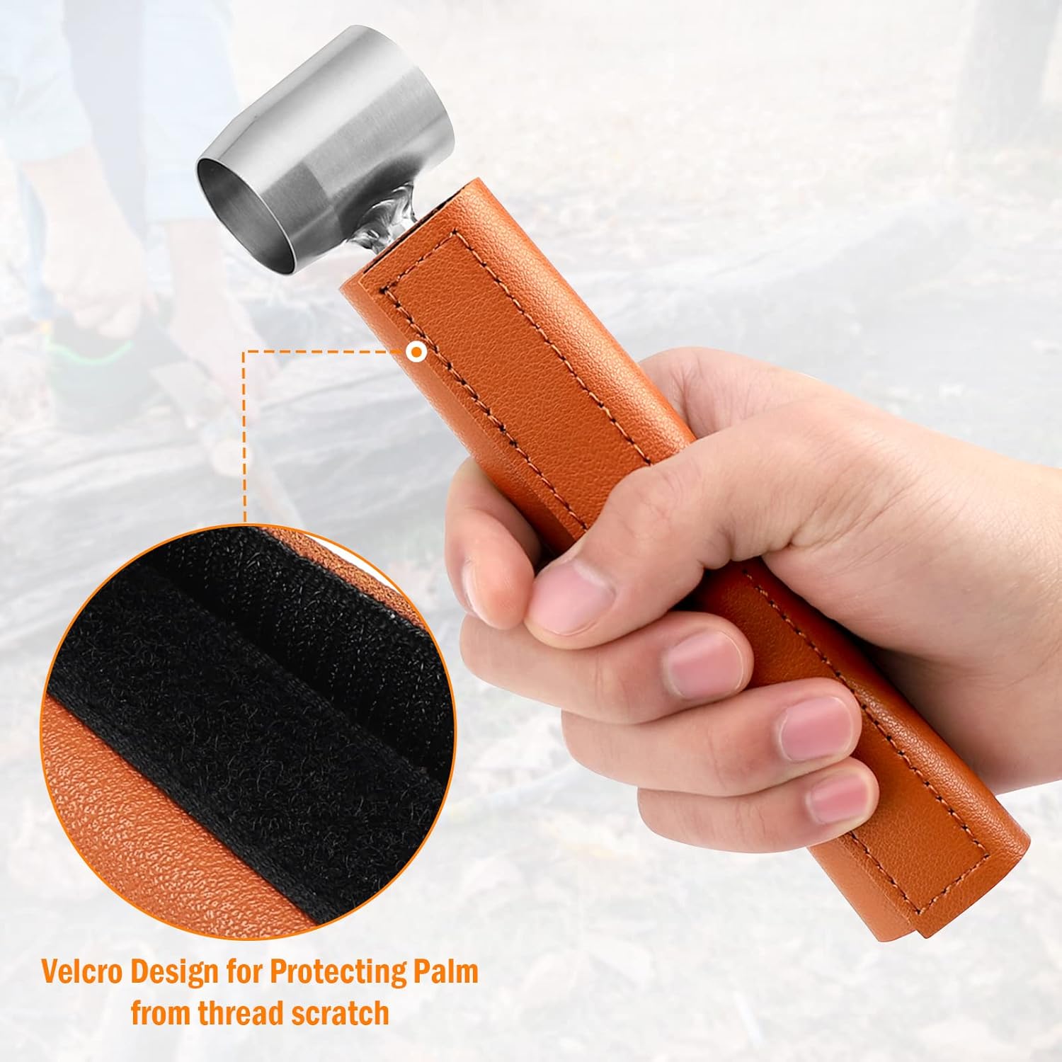 Beslands Survival Settlers Tools Bushcraft Hand Auger Settlers Wrench Survival Bushcraft Gear Scotch Eye Wood Auger Drill Peg, Manual Hole Maker Bushcraft Tools for Bushcraft Backpack Outdoor Camping