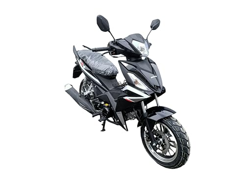 125CC 4 SPEED MOPED MOTORCYCLE STREET MOTORCYCLE BD125-9 (RED)