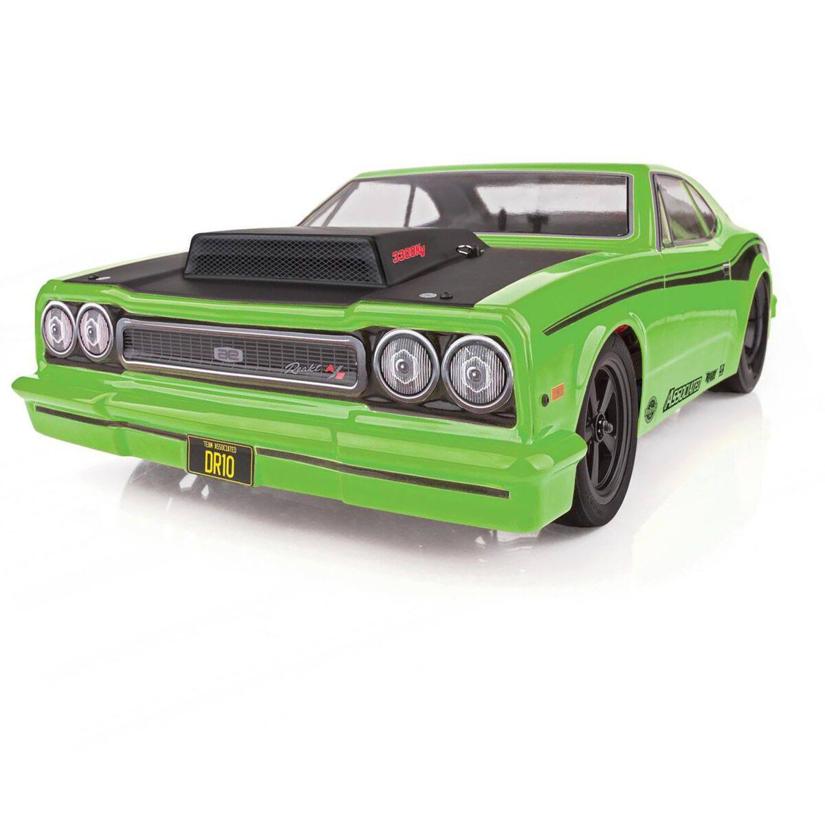 Team Associated ASC70026C Green DR10 RTR Brushless Drag Race Car Combo