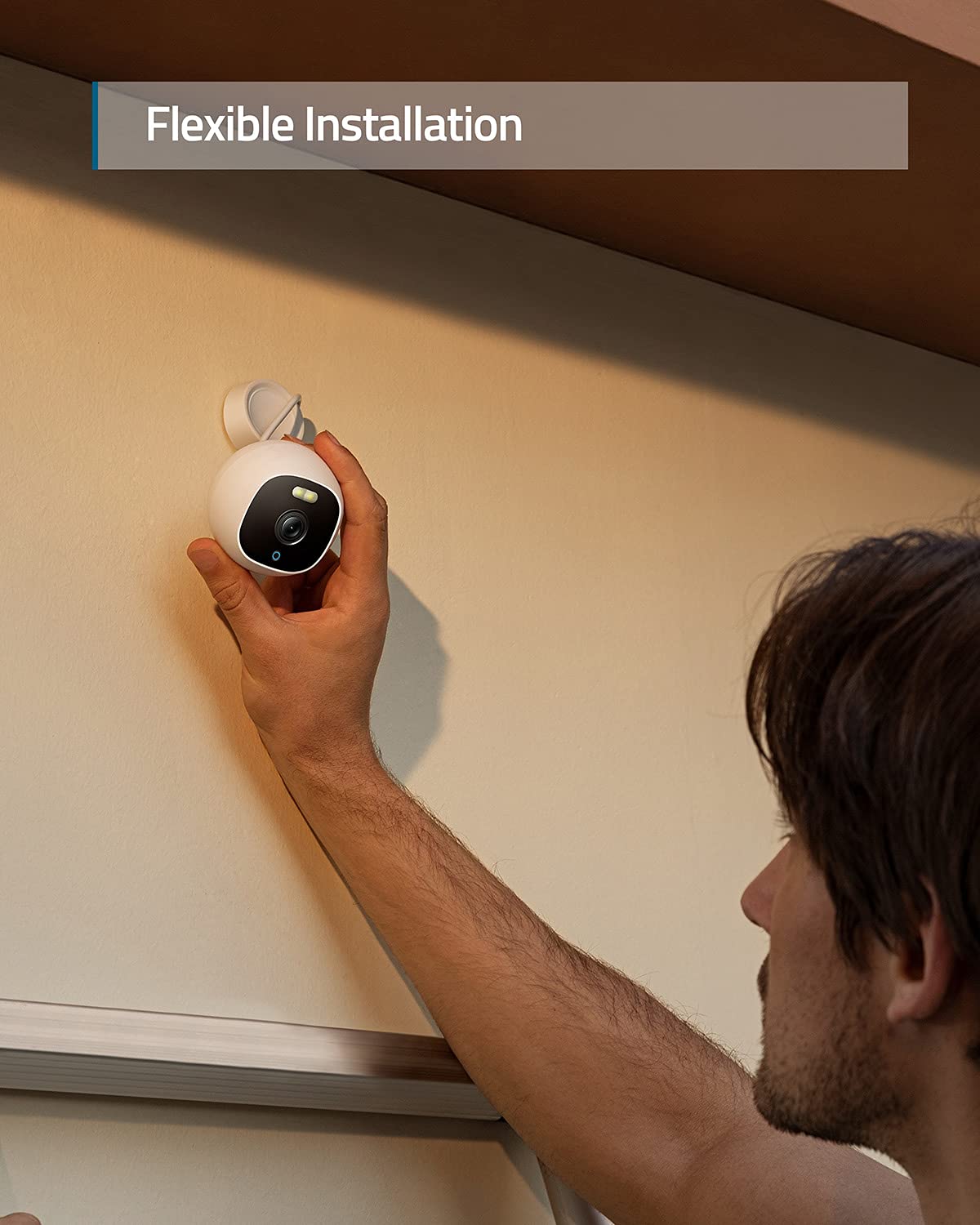 eufy Security Solo OutdoorCam C22, All-in-One Outdoor Security Camera with 1080p Resolution, Spotlight, Color Night Vision, No Monthly Fees, Wired Camera, Security Camera Outdoor, IP67 Weatherproof