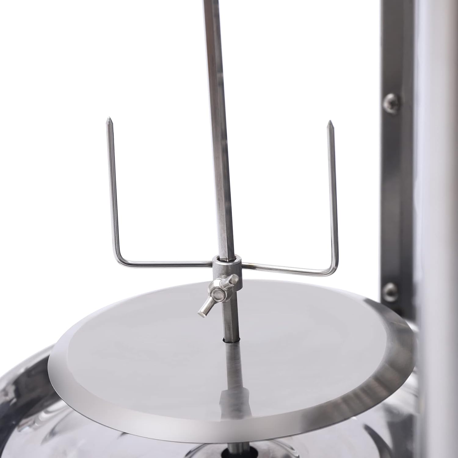 Countertop Vertical Rotating Oven Chicken Rotisserie 3kW Rotisserie Grill for Home - Stainless Steel Shawarma Grill Machine 122-572°F(50-300°C) Rotisserie Oven