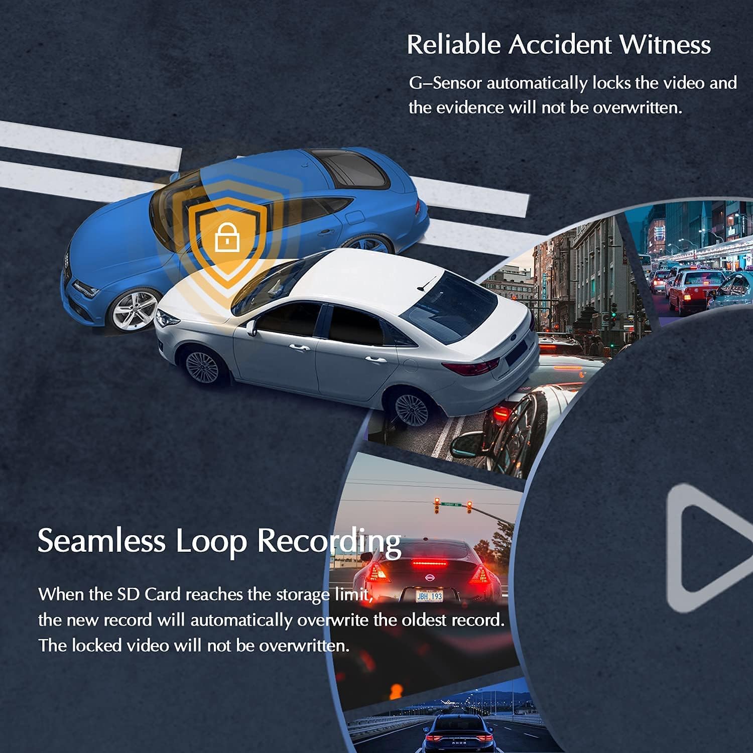 2021 Upgrade 4K 2160P Front and Cabin 1080P+1080P Dual FHD Dash Cam Built in WiFi for Cars Taxi, 24H Parking Monitor, Infrared Night Vision, G-Sensor, 2.0" LCD Loop Recording Car Camera, D30H Pack of 2