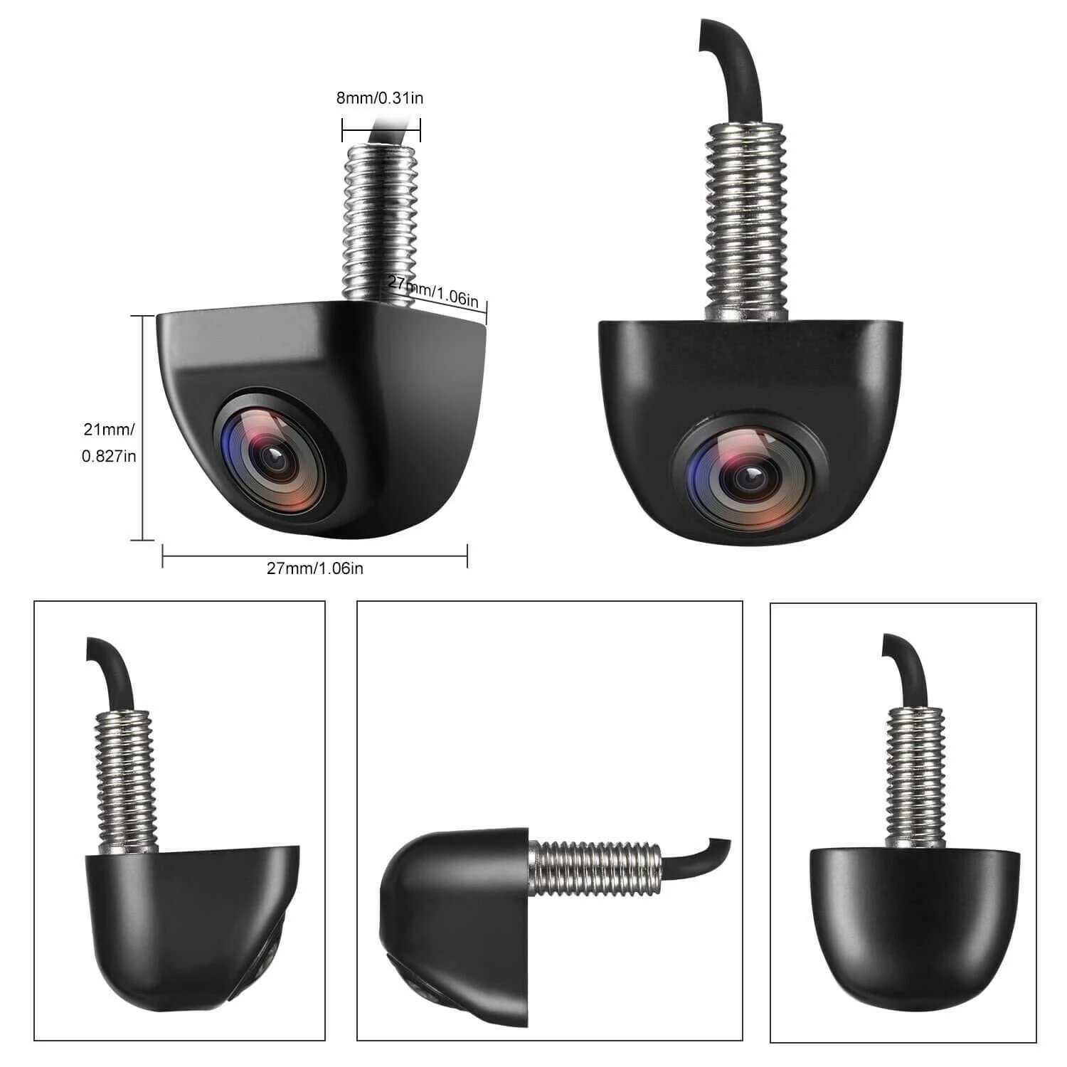 Natika Backup/Front View Camera,IP69K Waterproof Great Night Vision HD and Super