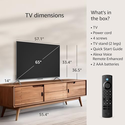 Amazon Fire TV 75" Omni QLED Series 4K UHD smart TV, Dolby Vision IQ, Fire TV Ambient Experience, local dimming, hands-free with Alexa