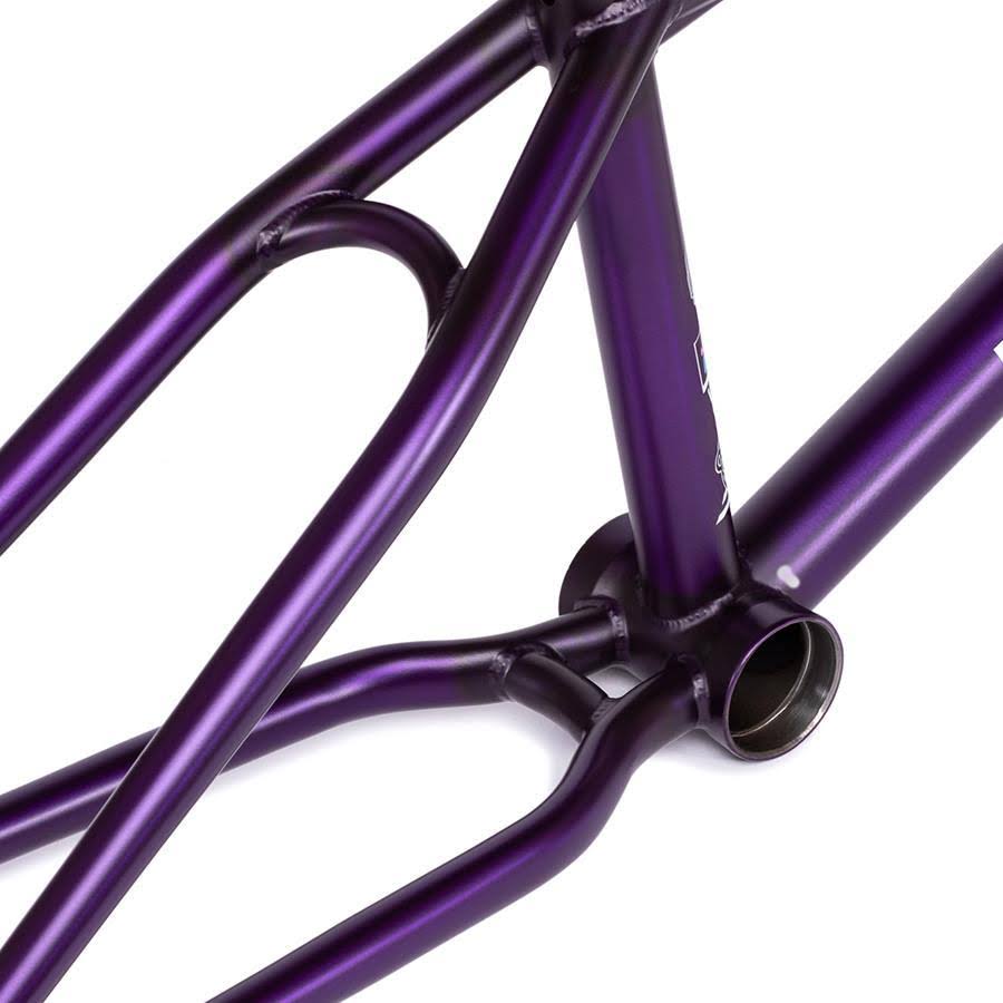 We The People Doomsayer BMX Frame - 20.5x22 TT Matt Translucent Purple