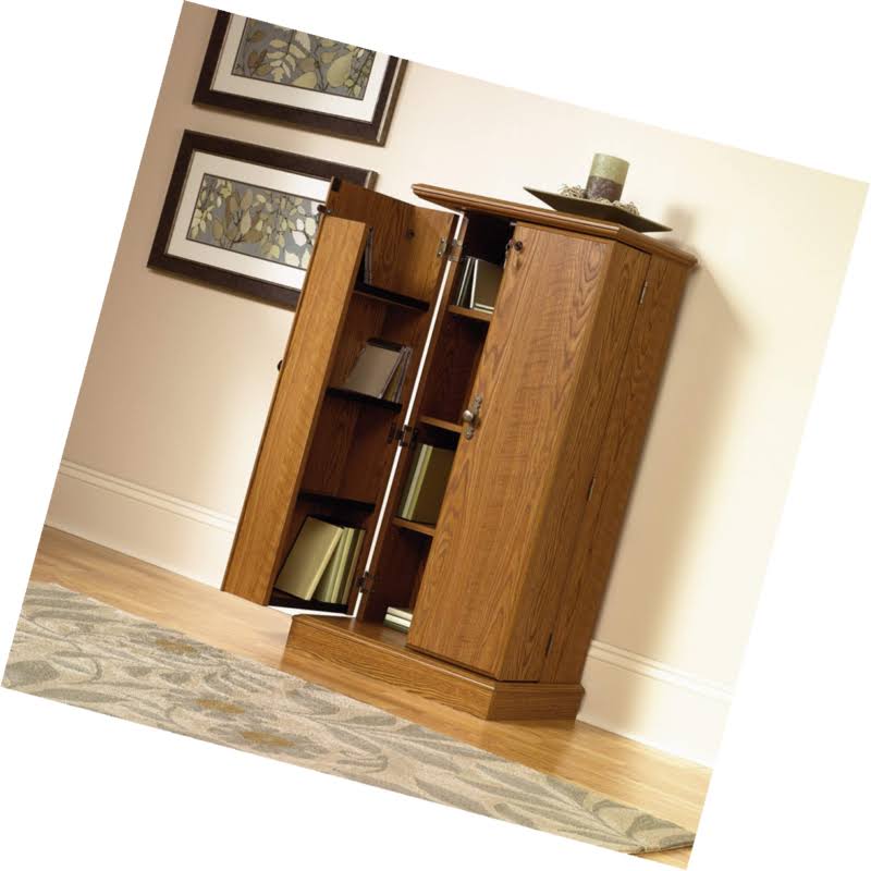 Sauder Carolina Oak Multimedia Storage Cabinet - Orchard Hills