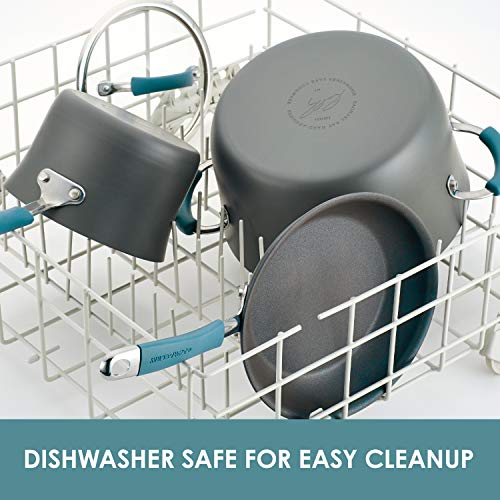 Rachael Ray Cucina Dishwasher Safe Hard Anodized Nonstick Cookware Pots and Pans Set, 12 Piece