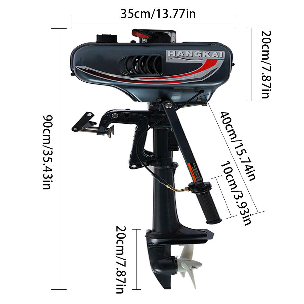TFCFL Engine 2 Stroke 3.5HP Outboard Boat Motor Petrol Power CDI Water Cooling System