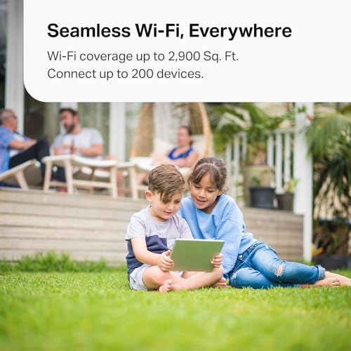 TP-Link Deco AXE5400 Tri-Band WiFi 6E Mesh System(Deco XE75 Pro) - 2.5G WAN/LAN Port, Covers up to 5500 Sq.Ft, Replaces WiFi Router and Extender, AI-Driven Mesh, New 6GHz Band, 2-Pack