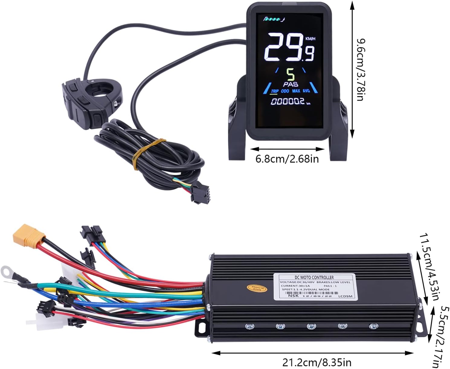 700C Electric Bicycle Front/Rear Wheel Motor,Powerful Ebike Hub Motor Kit,Bike Conversion Kit LCD 48V 1000W