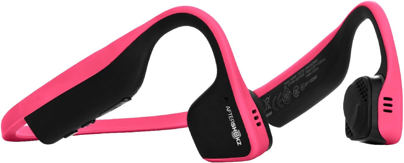 AFTERSHOKZ Titanium Bone Conduction Wireless Bluetooth Headphones, Black Pack of 2
