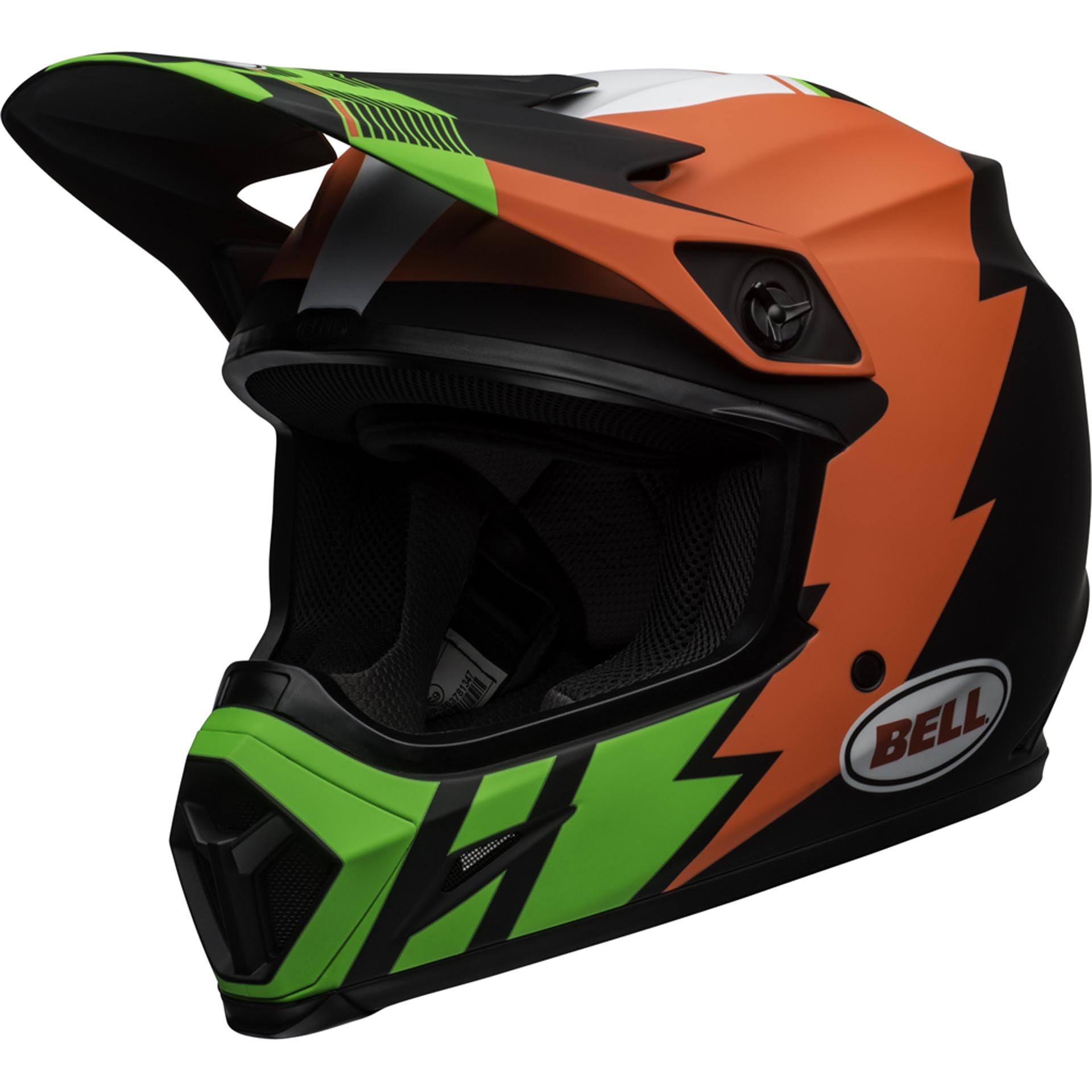 Bell MX-9 MIPS Strike Helmet Infrared/Green/Black S