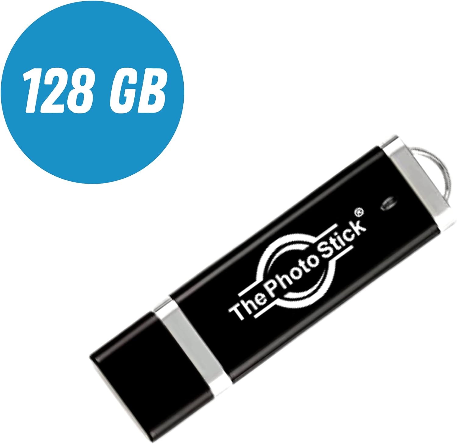 ThePhotoStick 128GB - Easy, One Click Photo and Video Backup Pack of 2