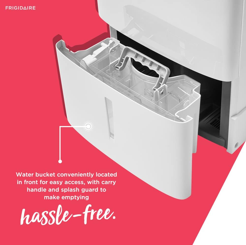 Frigidaire Dehumidifier, High Humidity 50 Pint Capacity, in White
