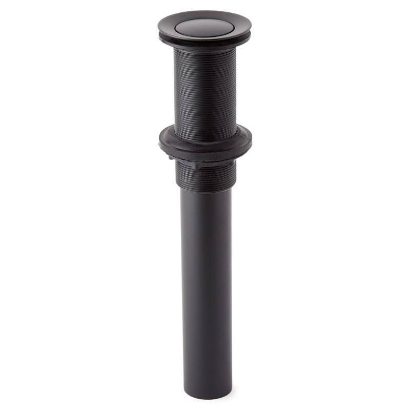 Signature Hardware 940815 1-1/2x22 Pop-Up Drain Assembly with Overflow Black Sink Accessories and Parts Bathroom Sink Parts Drai