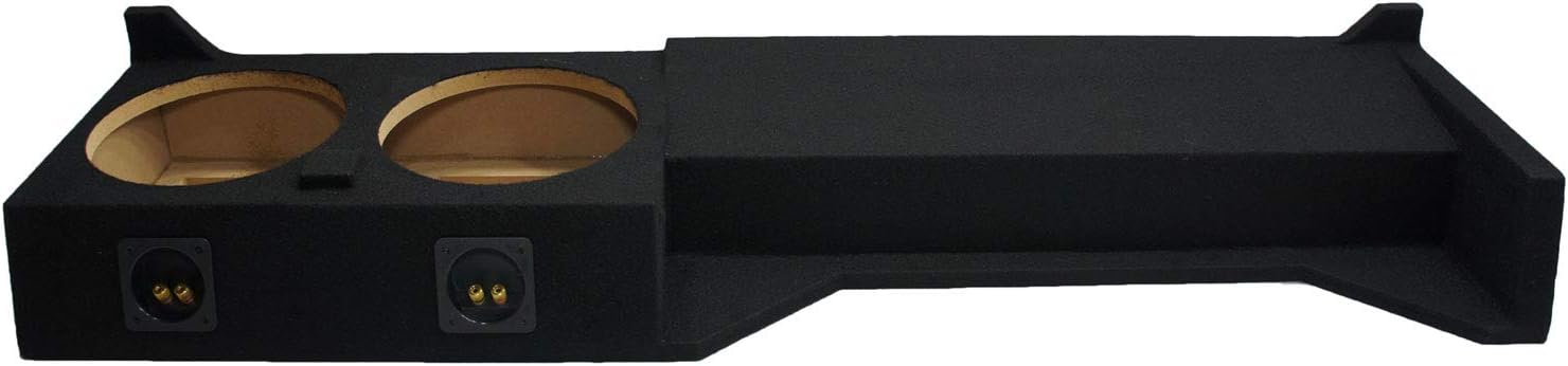 Compatible with Nissan Frontier 05-12 Crew Cab Truck Dual 10 Kicker C10 Subwoofer Sub Box Enclosure 600 Watts Peak